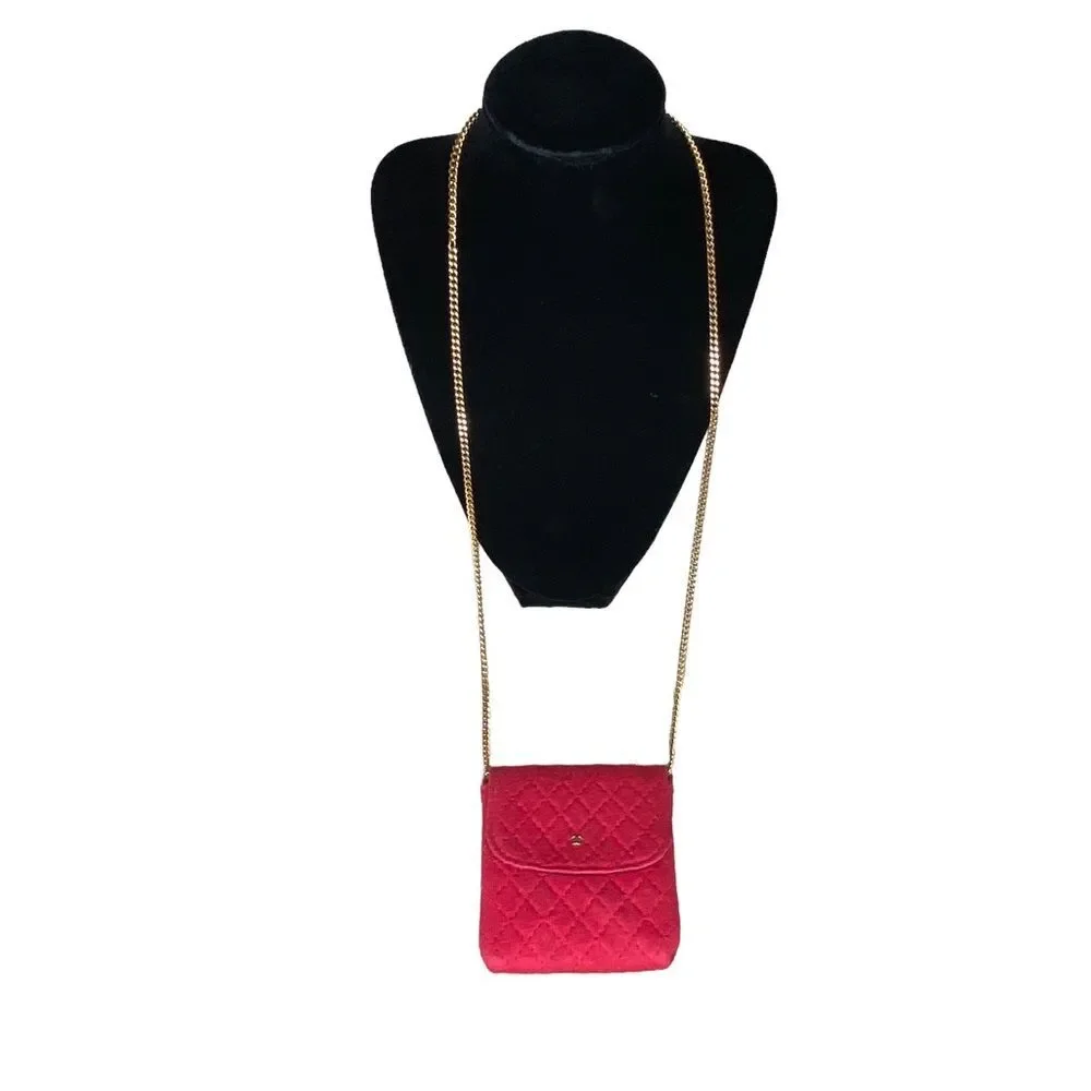 Tiny VTG CHANEL Micro Necklace Purse RARE!